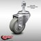 Service Caster 3.5 Inch SS Gray Polyurethane Wheel Swivel 12mm Threaded Stem Caster SCC SCC-SSTS20S3514-PPUB-M1215 - alternate 3